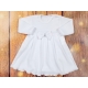 Gładka body sukienka niemowlęca biała